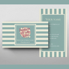 Kaart nautische strepen stad bedrijfsnaam visitekaartje