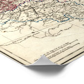 Kaart Nederland en België Poster (Hoek)