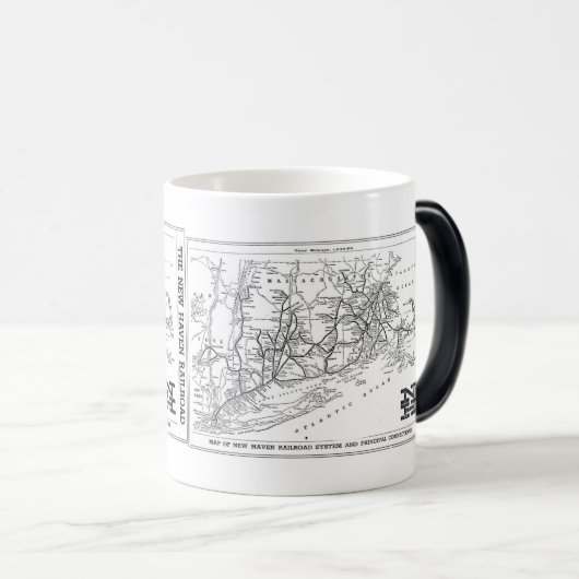 kaart New Haven Railroad 1956 Magische Mok (Voorkant rechts)