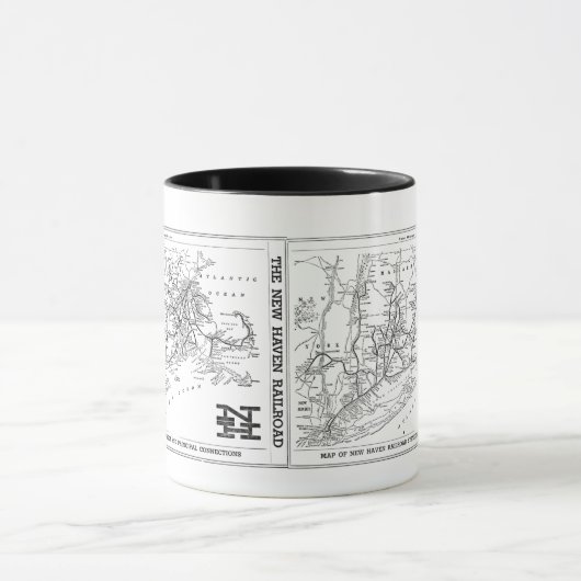 kaart New Haven Railroad 1956 Mok (Midden)