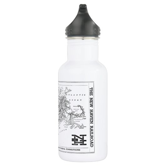 kaart New Haven Railroad 1956 Waterfles (Rechts)