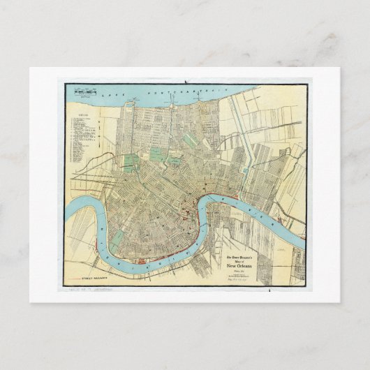  kaart New Orleans 1919 (Voorkant)