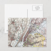 Kaart: New York Area, 1906 Briefkaart (Voorkant / Achterkant)