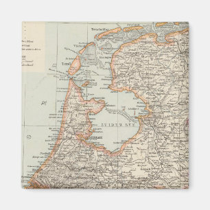 Kaart Niederlande - Nederland Magneet