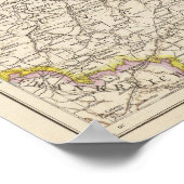 Kaart Niederlande - Nederland Poster (Hoek)