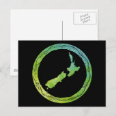 Kaart Nieuw-Zeeland (Voorkant / Achterkant)