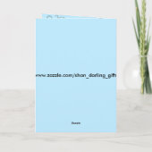 Kaart Nieuwe Baby Boy Onze Nieuwe Aankomst Aankond (Achterkant)