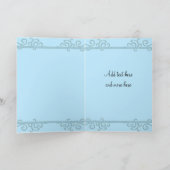 Kaart Nieuwe Baby Boy Onze Nieuwe Aankomst Aankond (Binnen)