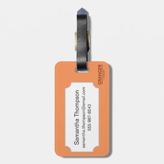 Kaart: Noord-Amerika, 1742 Bagagelabel (Achterkant verticaal)