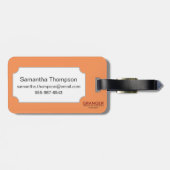 Kaart: Noord-Amerika, 1742 Bagagelabel (Achterkant horizontaal)