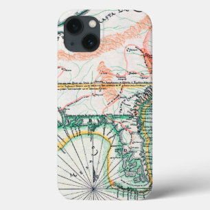 Kaart: Noord-Amerika, 1742 Case-Mate iPhone Case
