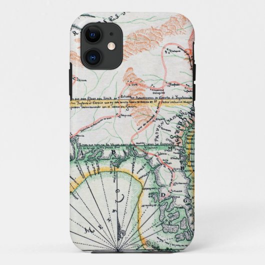 Kaart: Noord-Amerika, 1742 Case-Mate iPhone Case (Achterkant)