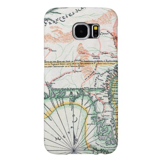 Kaart: Noord-Amerika, 1742 Case-Mate Samsung Galaxy Hoesje (Achterkant)