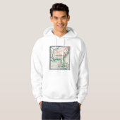Kaart: Noord-Amerika, 1742 Hoodie (Voorkant volledig)