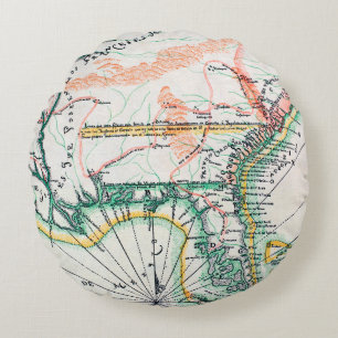 Kaart: Noord-Amerika, 1742 Rond Kussen