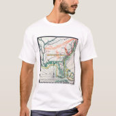 Kaart: Noord-Amerika, 1742 T-shirt (Voorkant)