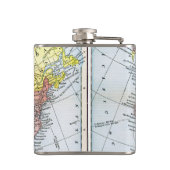 KAART: NOORD-AMERIKA, 1890 HEUPFLES (Achterkant)