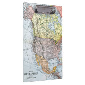 KAART: NOORD-AMERIKA, 1890 KLEMBORD (Rechts)