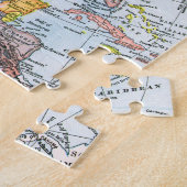 KAART: NOORD-AMERIKA, 1890 LEGPUZZEL (Zijkant)