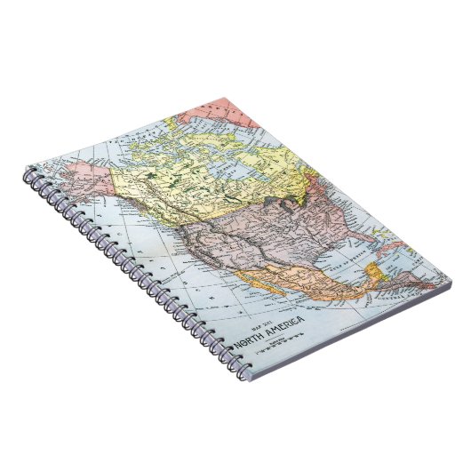 KAART: NOORD-AMERIKA, 1890 NOTITIEBOEK (Rechterzijde)