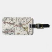 Kaart: Noord-Amerika, C1700 Bagagelabel (Voorkant horizontaal)