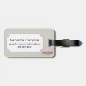 Kaart: Noord-Amerika, C1700 Bagagelabel (Achterkant horizontaal)