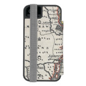 Kaart: Noord-Amerika, C1700 Incipio iPhone Portemonnee Hoesje (Agenda Achterkant)