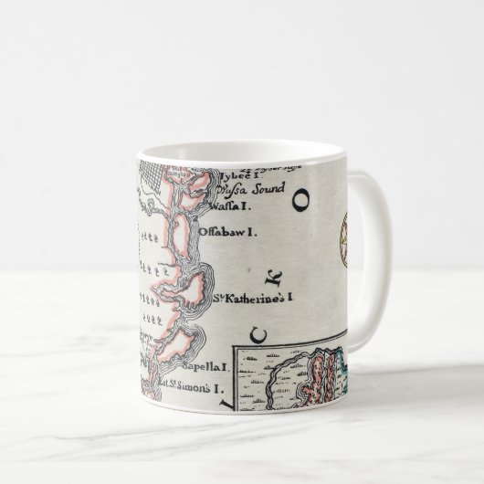 Kaart: Noord-Amerika, C1700 Koffiemok (Voorkant rechts)