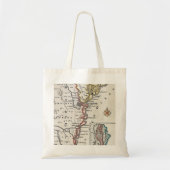 Kaart: Noord-Amerika, C1700 Tote Bag (Voorkant)