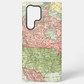  kaart Noord-Amerika Samsung Galaxy Hoesje (Achterkant)