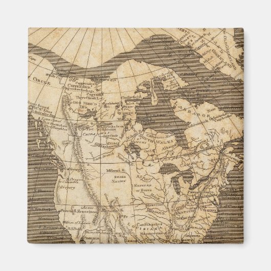 Kaart Noord-Amerika van Arrowsmith Magneet (Voorkant)