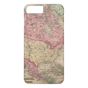 Kaart Noord-Amerika van Mitchell Case-Mate iPhone Case