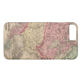 Kaart Noord-Amerika van Mitchell Case-Mate iPhone Case (Achterkant (Horizontaal))