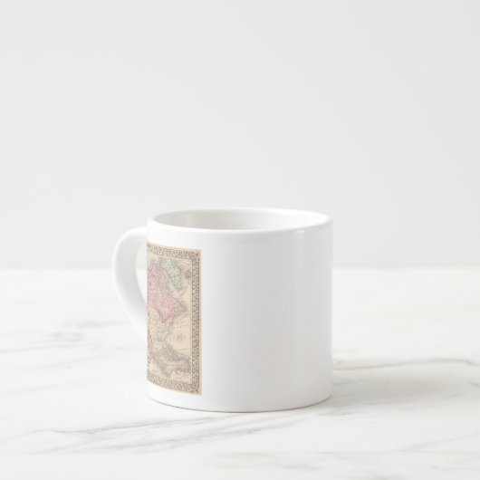 Kaart Noord-Amerika van Mitchell Espresso Kop (Links)
