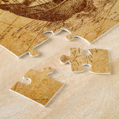 kaart Noord- en Zuid-Amerika Legpuzzel (Zijkant)