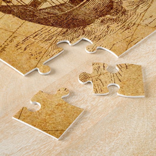 kaart Noord- en Zuid-Amerika Legpuzzel (Zijkant)