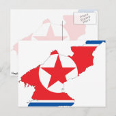 Kaart Noord-Korea (Voorkant / Achterkant)