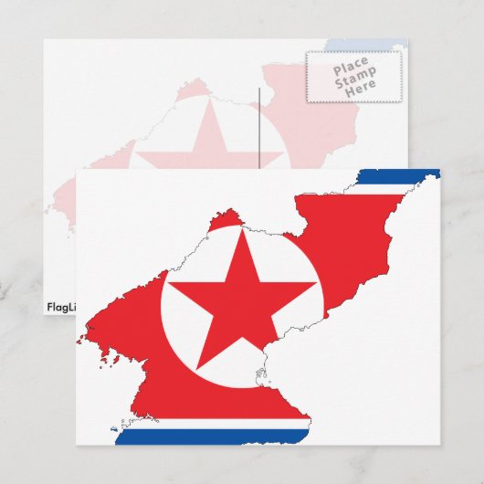 Kaart Noord-Korea (Voorkant / Achterkant)