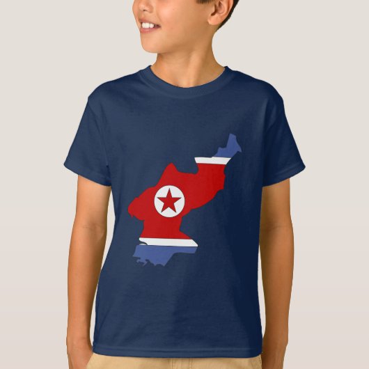 Kaart Noord-Korea T-shirt (Voorkant)