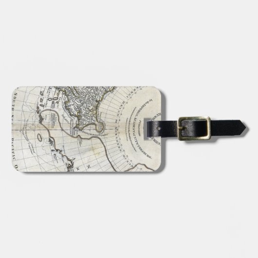 KAART: NOORD PACIFIC BAGAGELABEL (Voorkant horizontaal)