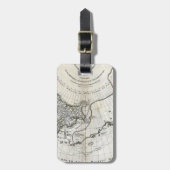 KAART: NOORD PACIFIC BAGAGELABEL (Voorkant verticaal)