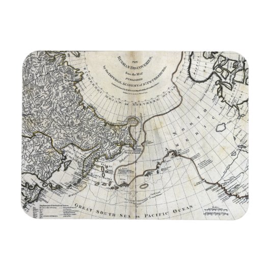 KAART: NOORD-PACIFIC MAGNEET (Horizontaal)