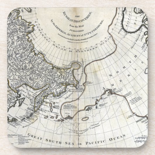 KAART: NOORD PACIFIC ONDERZETTER (Voorkant)