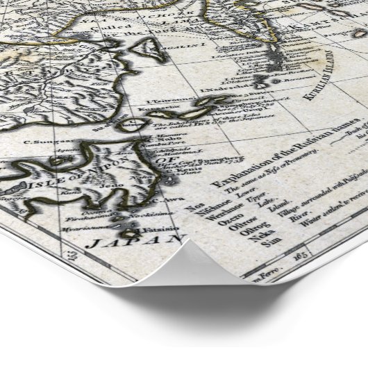 KAART: NOORD-PACIFIC POSTER (Hoek)