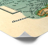  kaart noord-Zee Viking & Norse Routes (1906) Poster (Hoek)