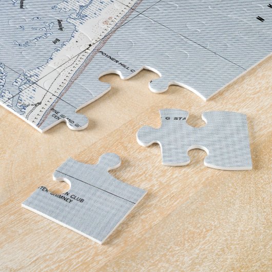  kaart Noordelijke Buitenbanken (1940) Legpuzzel (Zijkant)