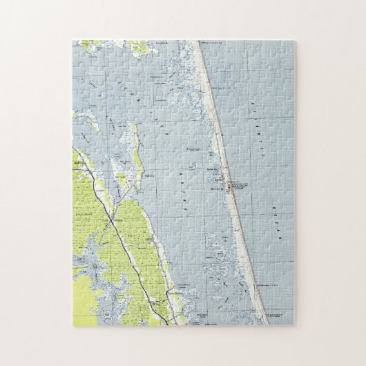  kaart Noordelijke Buitenbanken (1940) Legpuzzel (Verticaal)