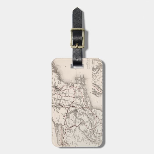 Kaart: Noordoost-Amerika Bagagelabel (Voorkant verticaal)