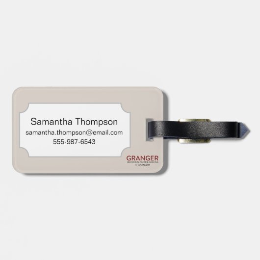 Kaart: Noordoost-Amerika Bagagelabel (Achterkant horizontaal)