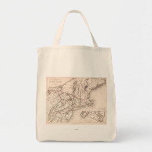 Kaart: Noordoost-Amerika Tote Bag